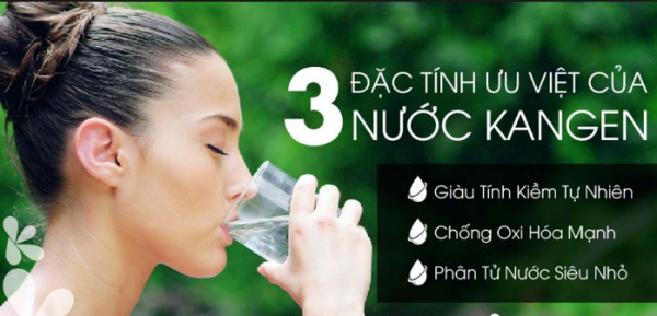 Nước Kangen có khả năng chống oxy hóa, loại bỏ vi khuẩn hiệu quả